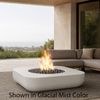 M&ouml;bius Montecito Square Concrete Gas Fire Pit - 46"