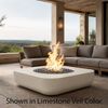 M&ouml;bius Montecito Square Concrete Gas Fire Pit - 46"