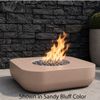 M&ouml;bius Montecito Square Concrete Gas Fire Pit - 36"