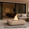 M&ouml;bius Montecito Square Concrete Gas Fire Pit - 46"