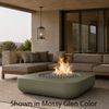 M&ouml;bius Montecito Square Concrete Gas Fire Pit - 46"