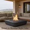 M&ouml;bius Montecito Square Concrete Gas Fire Pit - 46"