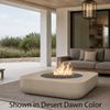 M&ouml;bius Montecito Square Concrete Gas Fire Pit - 46"