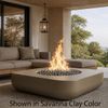 M&ouml;bius Montecito Square Concrete Gas Fire Pit - 46"
