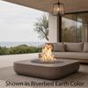M&ouml;bius Montecito Square Concrete Gas Fire Pit - 46"
