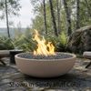 M&ouml;bius La Jolla Round Concrete Gas Fire Bowl - 46"