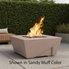 M&ouml;bius Balboa Square Concrete Gas Fire Pit - 36"