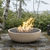Mobius La Jolla Round Concrete Gas Fire Bowl - 46"