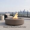 M&ouml;bius Oceanside Round Concrete Gas Fire Pit - 46"