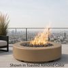 M&ouml;bius Oceanside Round Concrete Gas Fire Pit - 46"