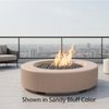 M&ouml;bius Oceanside Round Concrete Gas Fire Pit - 46"