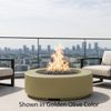 M&ouml;bius Oceanside Round Concrete Gas Fire Pit - 46"