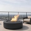 M&ouml;bius Oceanside Round Concrete Gas Fire Pit - 46"