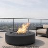 M&ouml;bius Oceanside Round Concrete Gas Fire Pit - 46"