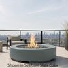 M&ouml;bius Oceanside Round Concrete Gas Fire Pit - 46"
