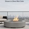 M&ouml;bius Oceanside Round Concrete Gas Fire Pit - 46"