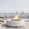 M&ouml;bius Oceanside Round Concrete Gas Fire Pit - 46"