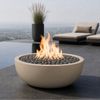 Mobius La Jolla Round Concrete Gas Fire Bowl - 36"