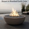 Mobius La Jolla Round Concrete Gas Fire Bowl - 36"