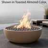 Mobius La Jolla Round Concrete Gas Fire Bowl - 36"