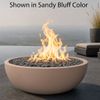 M&ouml;bius La Jolla Round Concrete Gas Fire Bowl - 36"