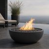 Mobius La Jolla Round Concrete Gas Fire Bowl - 36"
