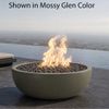 M&ouml;bius La Jolla Round Concrete Gas Fire Bowl - 36"