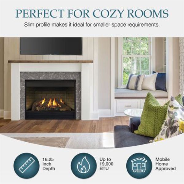 Majestic MDV3732 Direct Vent Fireplace with IntelliFire