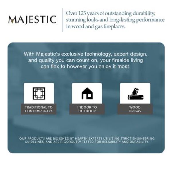 Majestic MDV3732 Direct Vent Fireplace with IntelliFire