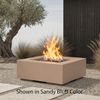 M&ouml;bius Encinitas Square Concrete Gas Fire Pit - 36"