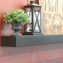 Heritage Modern Steel Mantel Shelf - 30"