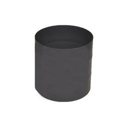 6" Premium Single Wall Black Stove Pipe Male to Male Adapter