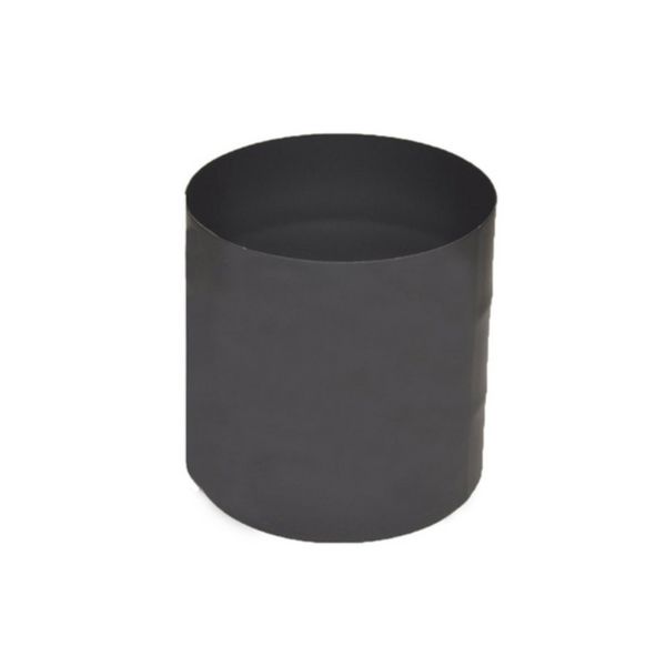 8" Diameter Champion Premium Single Wall Black Stove Pipe Male-Male Adapter