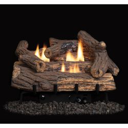 Superior Golden Oak Ventless Gas Log Set