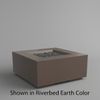 M&ouml;bius Encinitas Square Concrete Gas Fire Pit - 36"