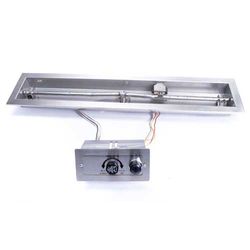 Linear Trough Gas Fire Pit System with Manual Ignition - 36"